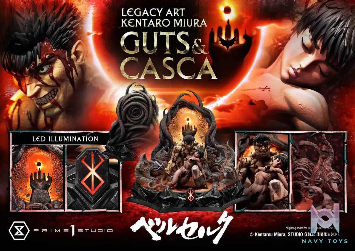 Prime 1 Studio – Legacy Art “Kentaro Miura” Berserk Guts & Casca LABR-03 LABR-03S