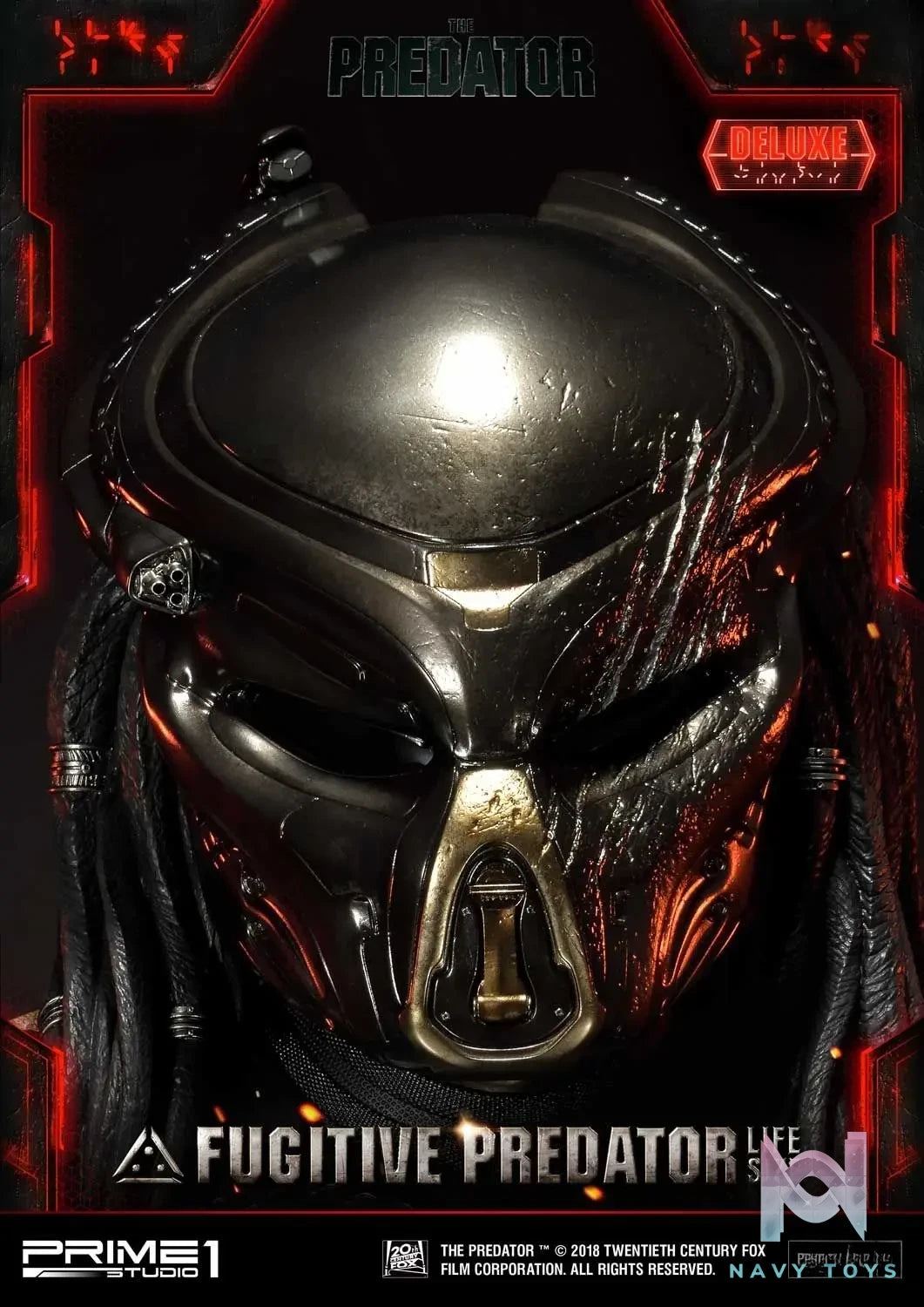 Prime 1 Studio – Life Size Bust The Predator (Film) Fugitive Predator LSTPR-01 LSTPR-01DX (Licensed)