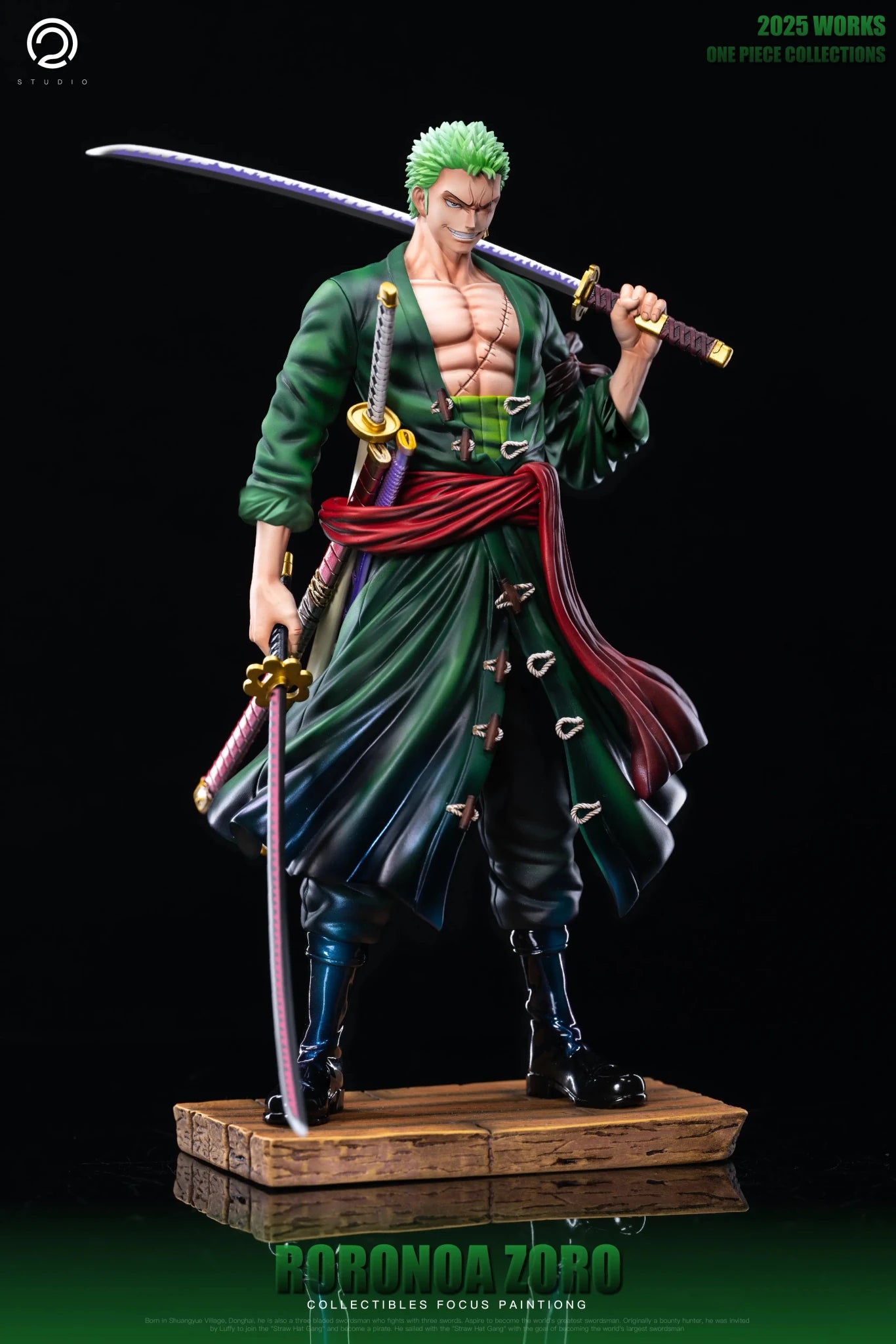 C2 Studio - One Piece Straw Hat Pirates Two Years Later 8 Zoro resin statue Navy Toys anime figure