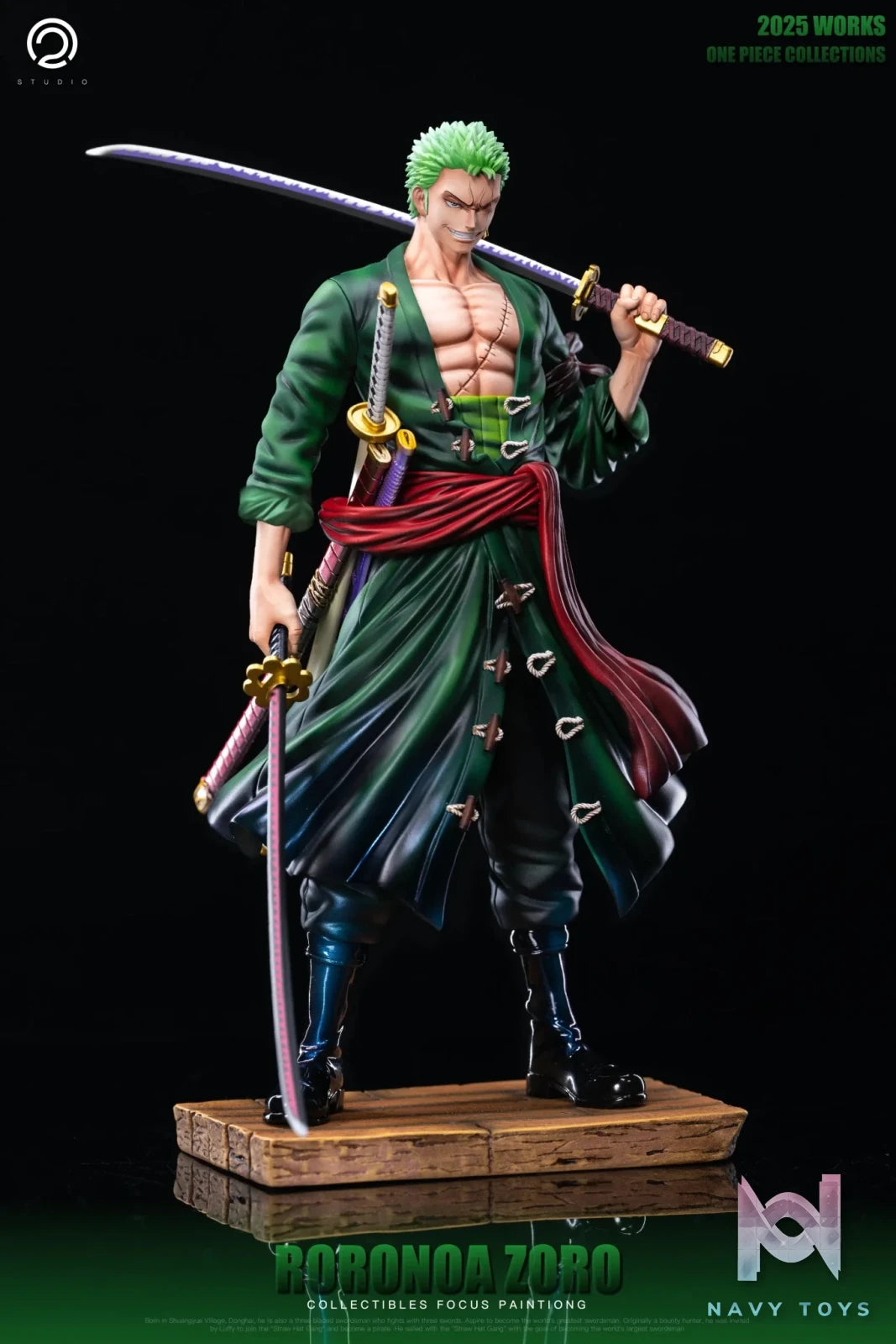 C2 Studio - One Piece Straw Hat Pirates Two Years Later 8 Zoro resin statue Navy Toys anime figure