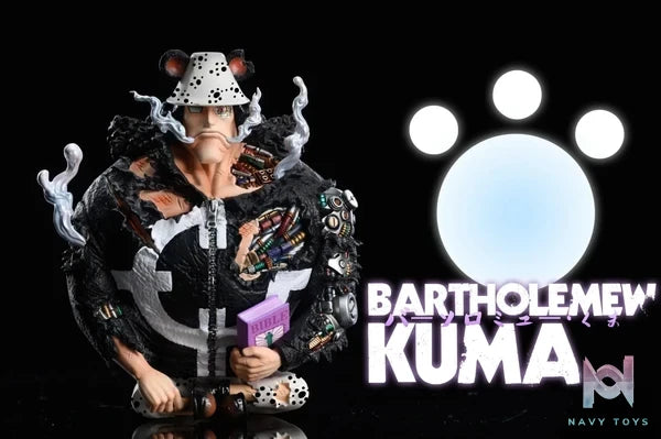 League Studio - One Piece Series Bartholomew Kuma (Battle Damaged Sitting Bear) resin statue Navy Toys anime figure