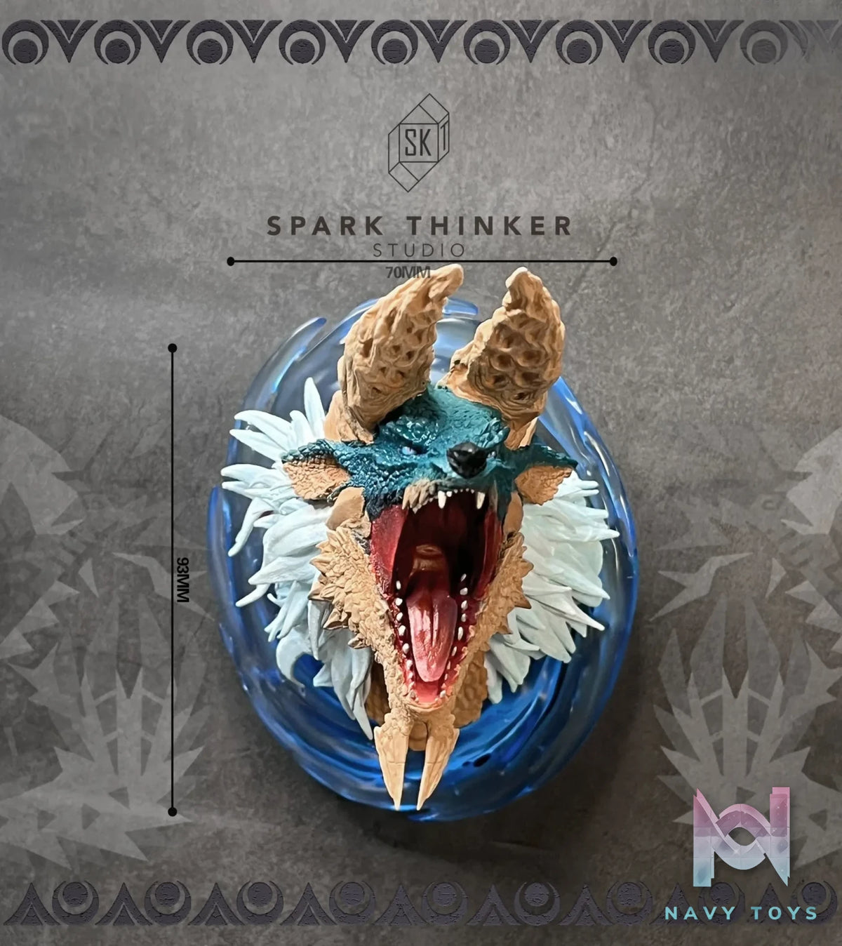 Spark Thinker Studio – Monster Hunter Small Scale Head Statue #1