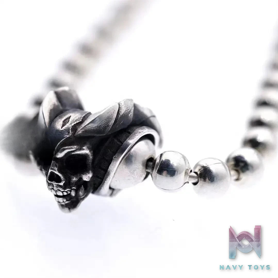 Raven Studio (silver jewelry) – “Bound” 4mm Satan Goat Skull Ball Chain Original