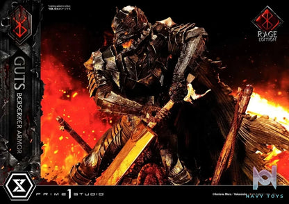 Ultimate Premium Masterline Berserk Guts, Berserker Armor Rage Edition UPMBR-18 UPMBR-18DX(Licensed) - Prime 1 Studio resin statue Navy Toys anime figure