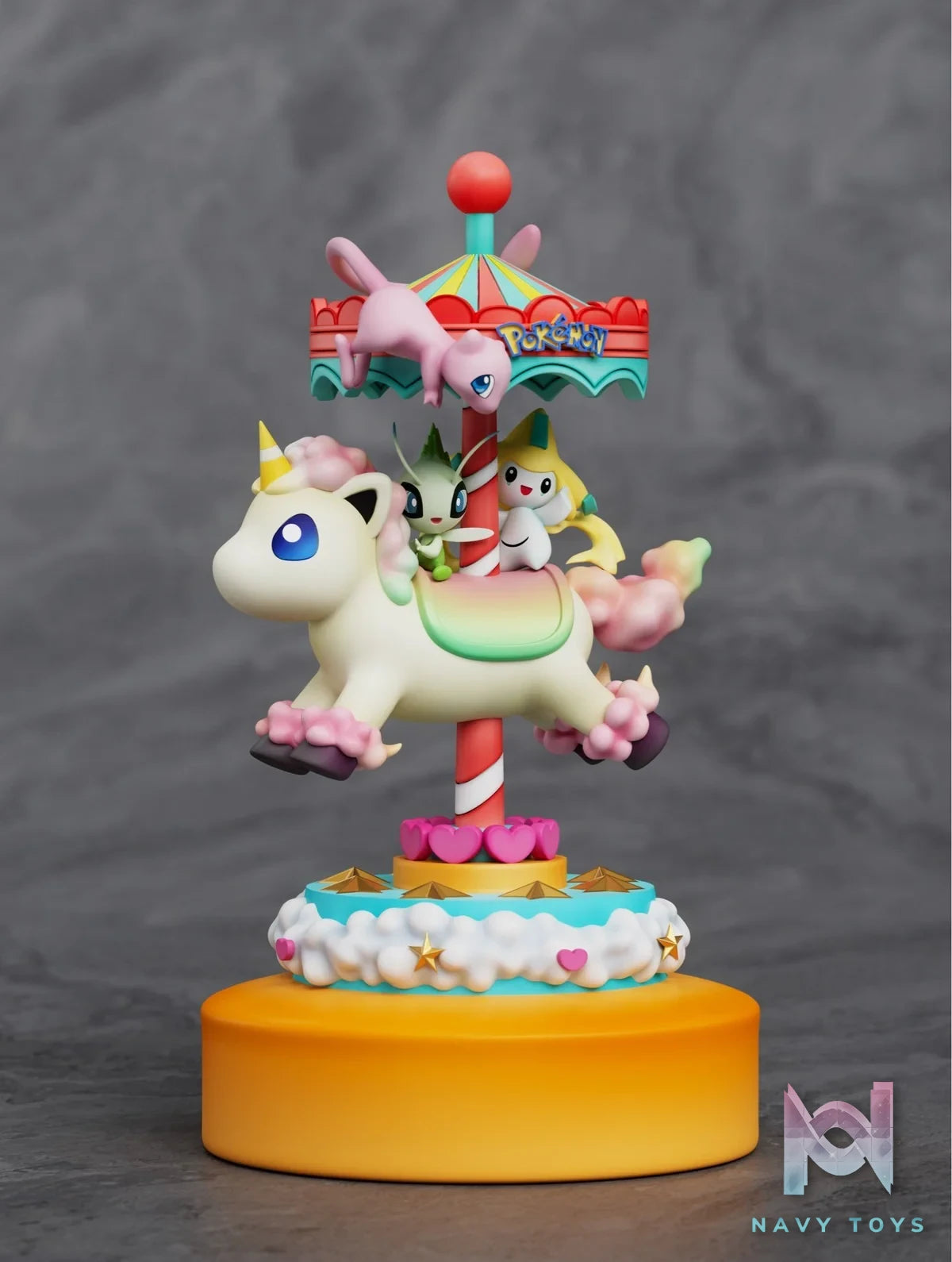 Mew, Celebi & Jirachi - Pokemon - Sun Studio resin statue Sun Studio anime figure