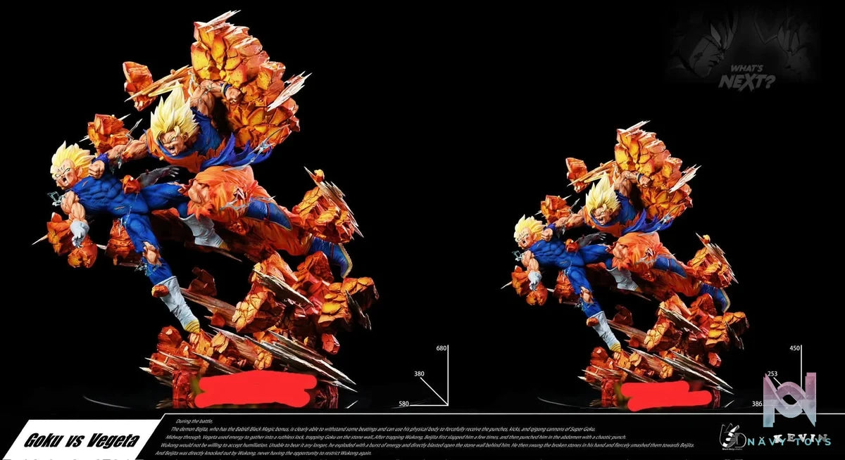 Goku vs Vegeta resin statue Grand Design Studio anime figure