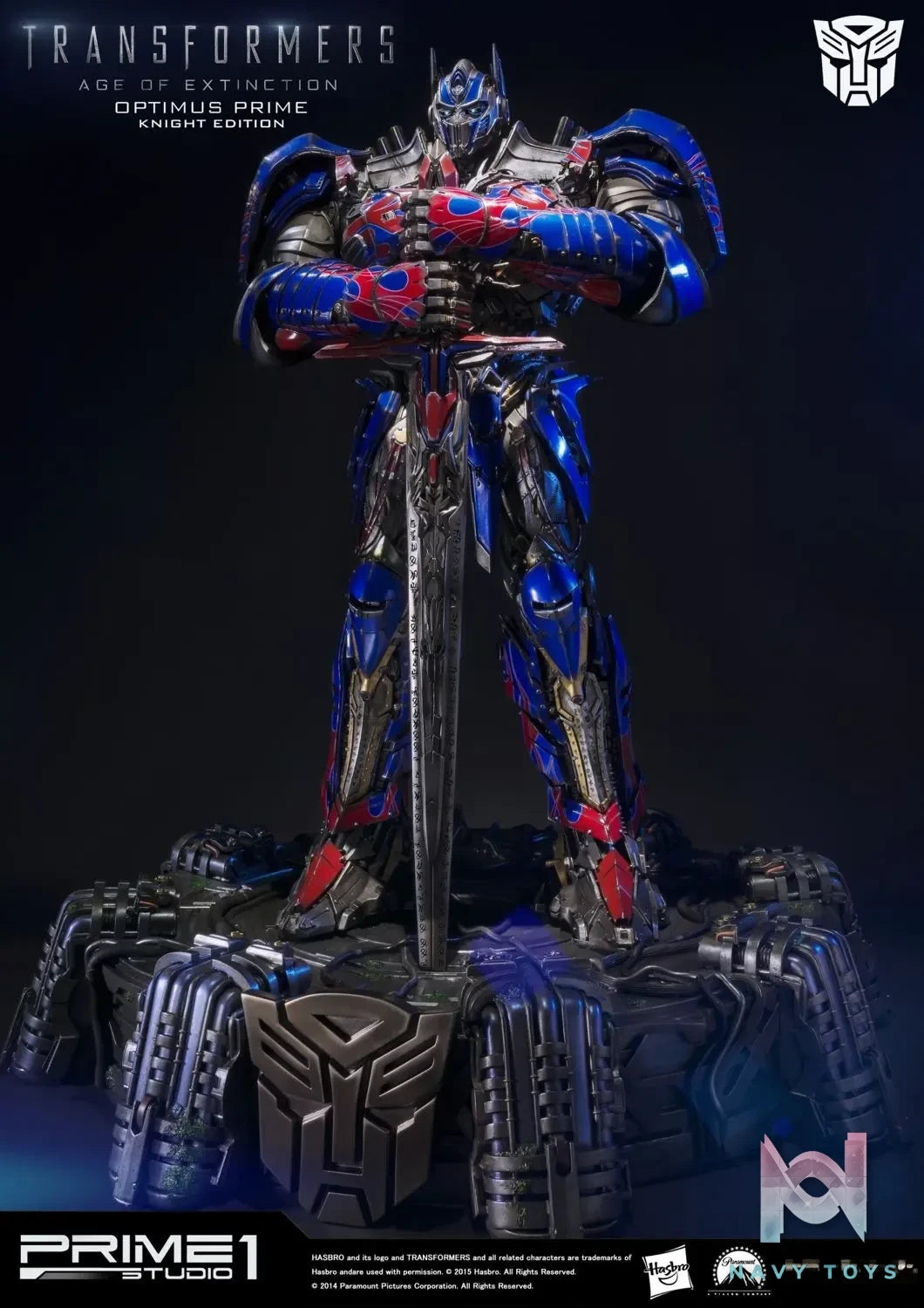 Prime 1 Studio – Museum Masterline Transformers: Age of Extinction (Film) Optimus Prime Knight Edition MMTFM-07 MMTFM-07GL (Licensed)
