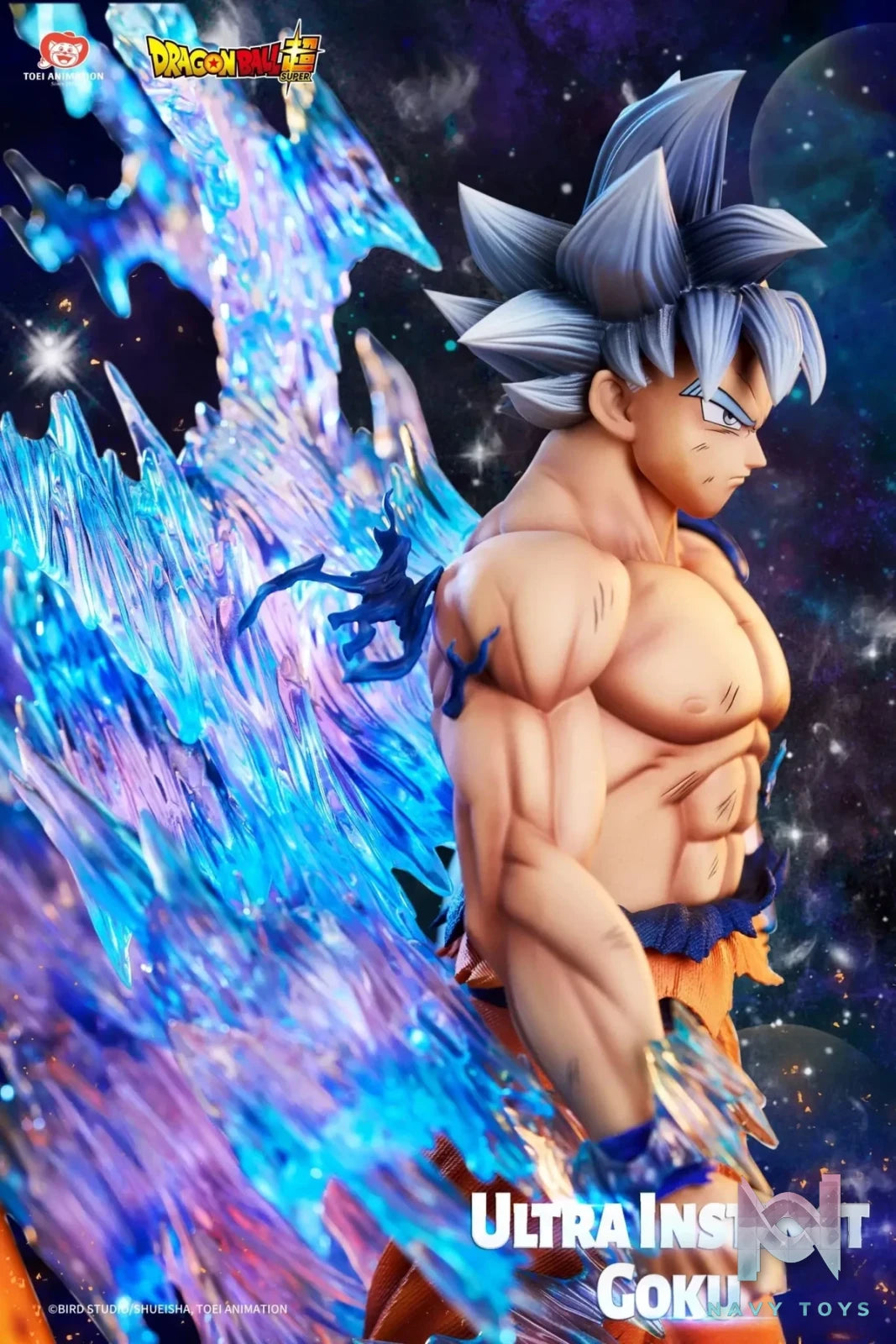 Light Year Studio - Dragon Ball Super Collectible Statue Ultra Instinct Son Goku (Licensed) resin statue Navy Toys anime figure