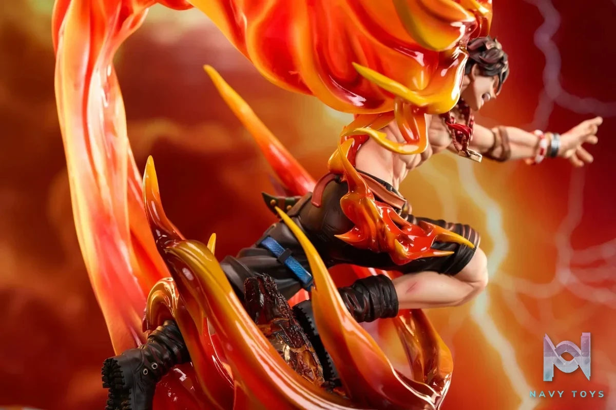 Fast Studio - One Piece Fire Fist Portgas D. Ace resin statue Navy Toys anime figure