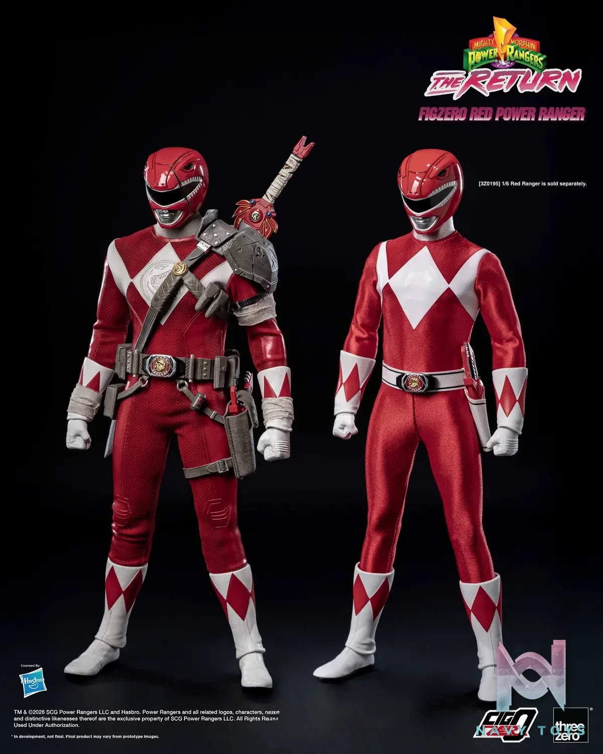 Threezero – Mighty Morphin Power Rangers: The Return FigZero 1/6 Red Power Ranger 3Z10200W0 (Licensed)