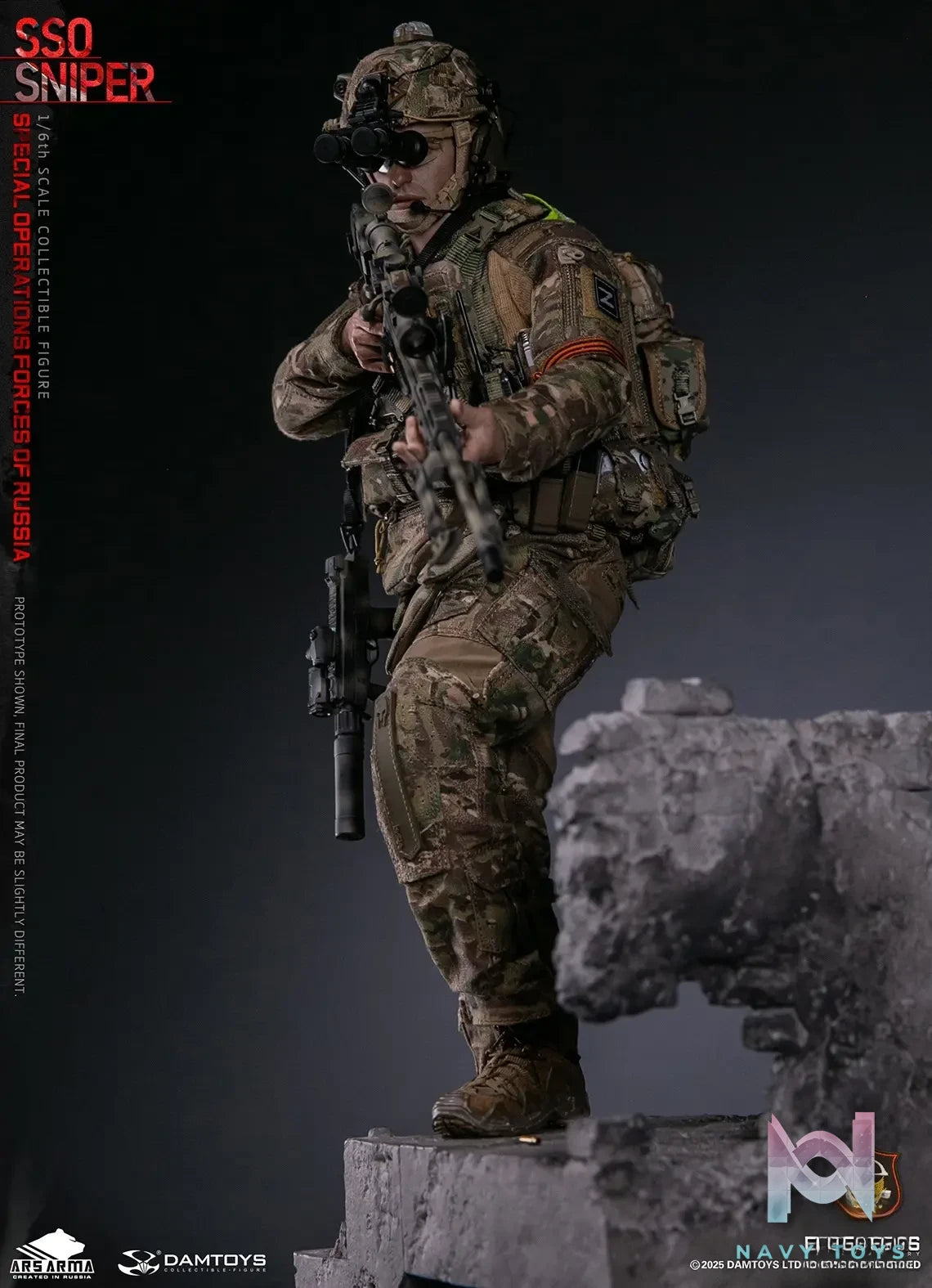 DAMTOYS – 1/6 Scale Russian Federation SSO Special Forces Sniper Item No. 78108 (Licensed)