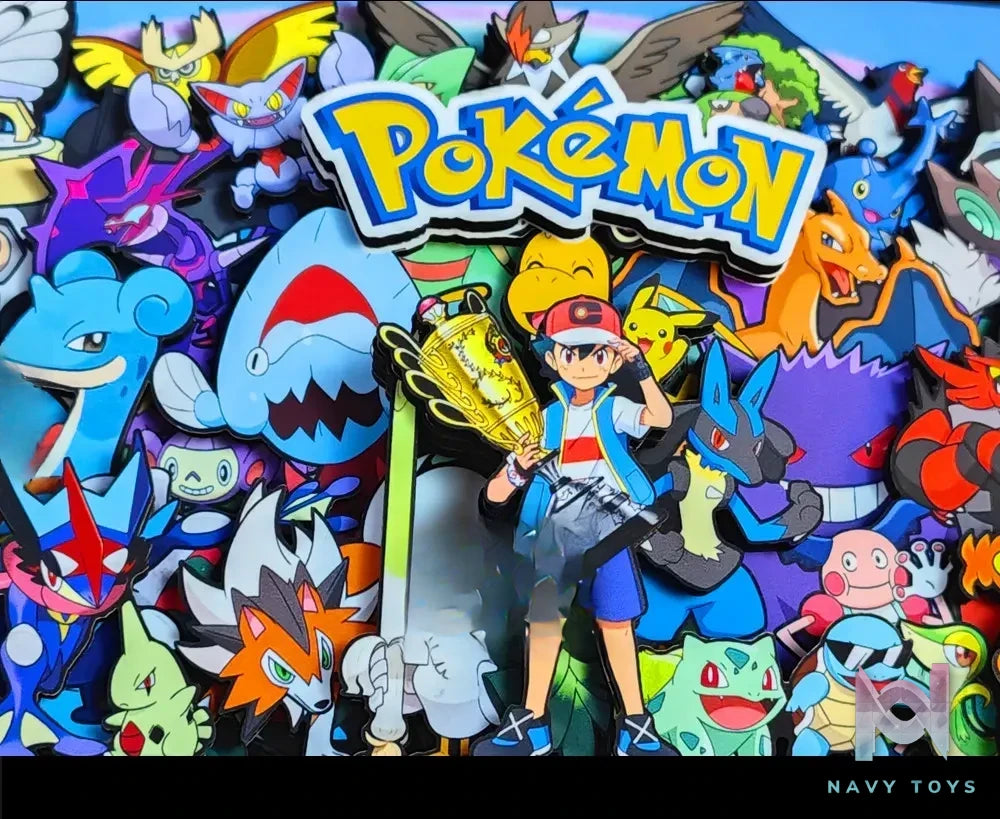 KALA HOME Studio – Pokémon Multiple Characters #18 3D Decorative Painting Pokémon