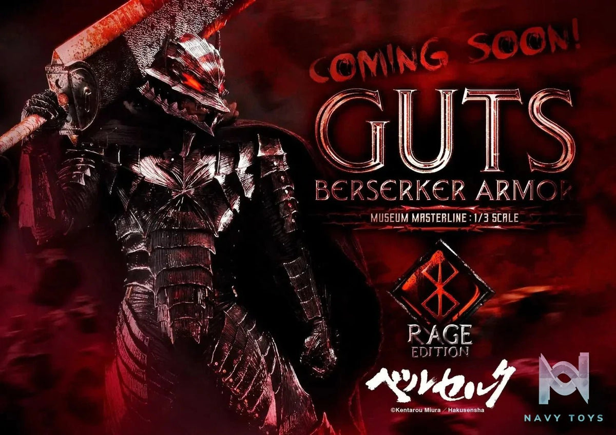 Armor Unleash Edition MMBR-02 MMBR-02DX MMBR-02DXS (Licensed) - Museum Masterline Berserk Guts Berserker - Prime 1 Studio resin statue Navy Toys anime figure