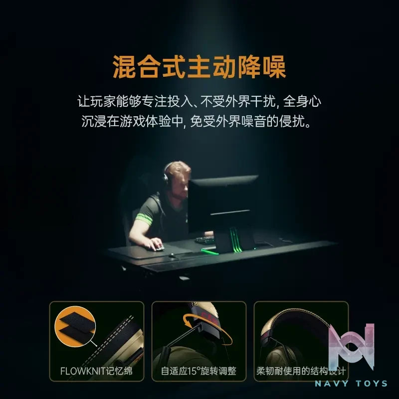 Razer – BlackShark V3 Pro CS2 Dragon Lore Edition Esports Headphones Counter-Strike 2 (Licensed)