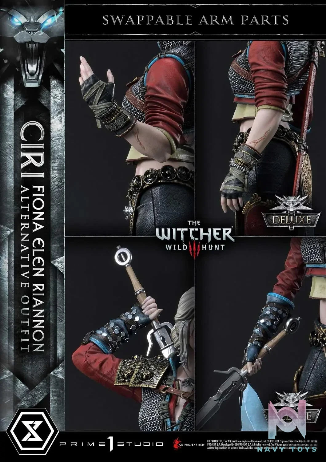 Prime 1 Studio – Premium Masterline The Witcher 3: Wild Hunt Ciri Fiona Elen Riannon Alternative Outfit PMW3-10 PMW3-10DX PMW3-10DXS(Licensed)