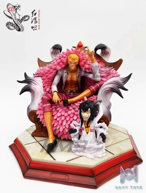 Hong Man Bar Studio - One Piece Seated Donquixote Doflamingo resin statue Navy Toys anime figure