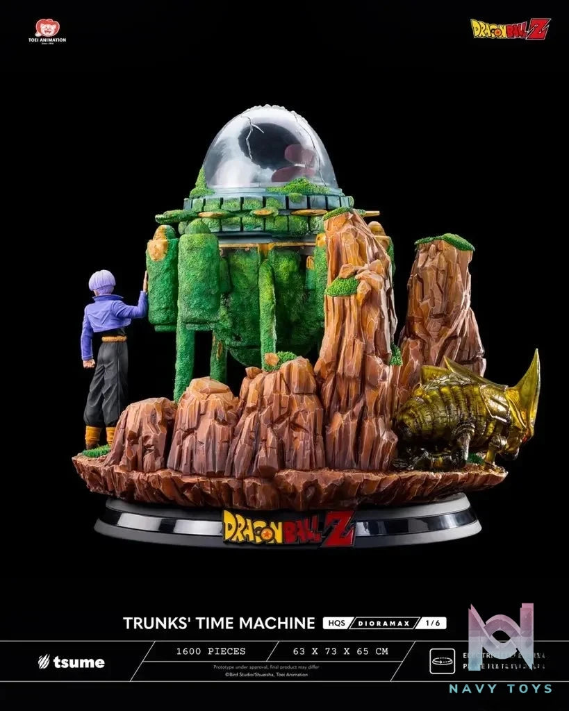 Tsume Studio - Dragon Ball TRUNKS' TIME MACHINE HQS Dioramax 1/6 Scale Statue (Licensed) resin statue Navy Toys anime figure