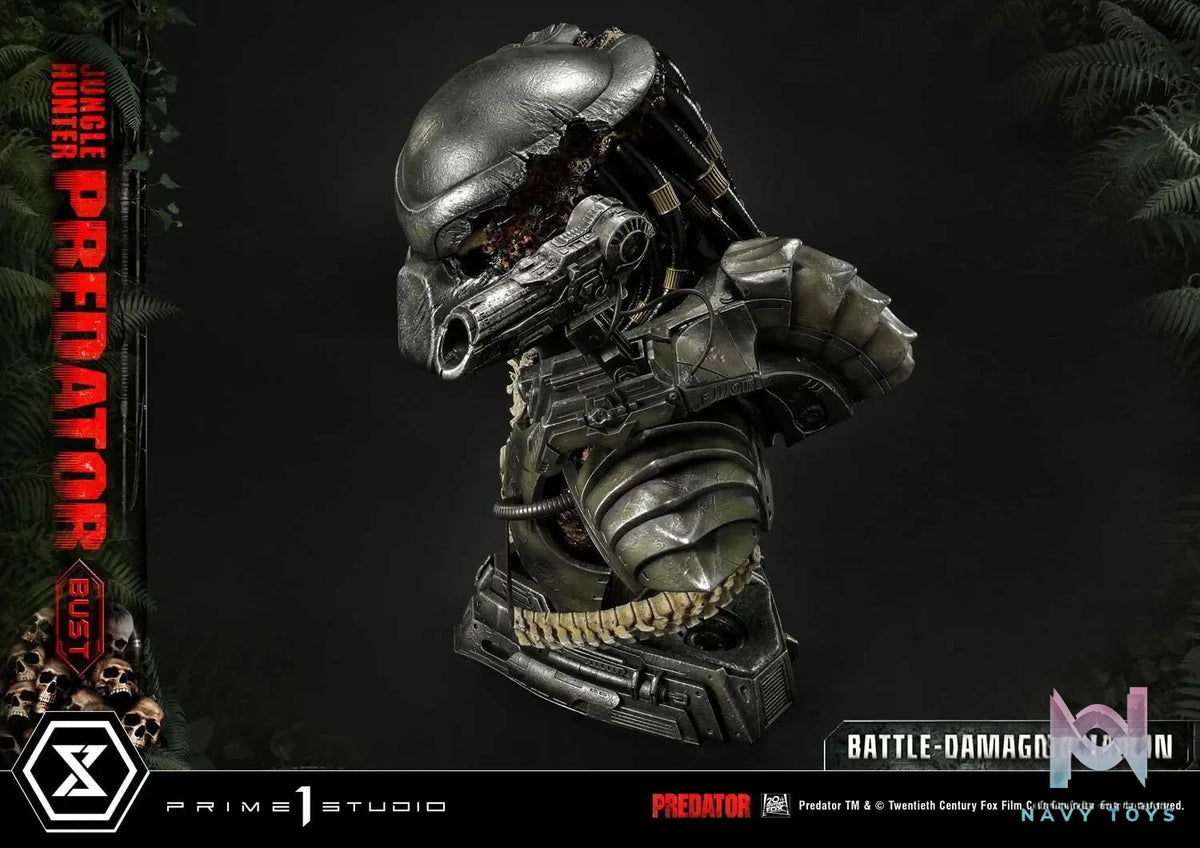 Prime 1 Studio – Premium Bust Predator (Film) Jungle Hunter Predator Battle-Damaged PBPR-03 (Licensed)