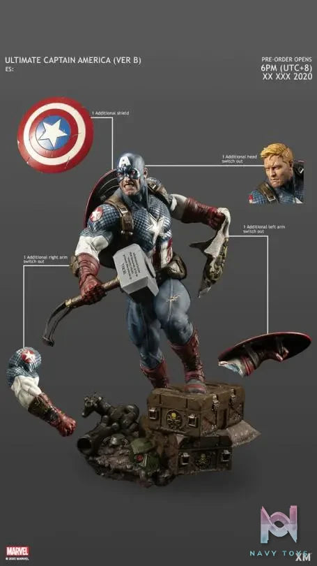 XM Studio – Ultimate Captain America 1/4 Scale Premium Collectible Statue Marvel (Licensed)