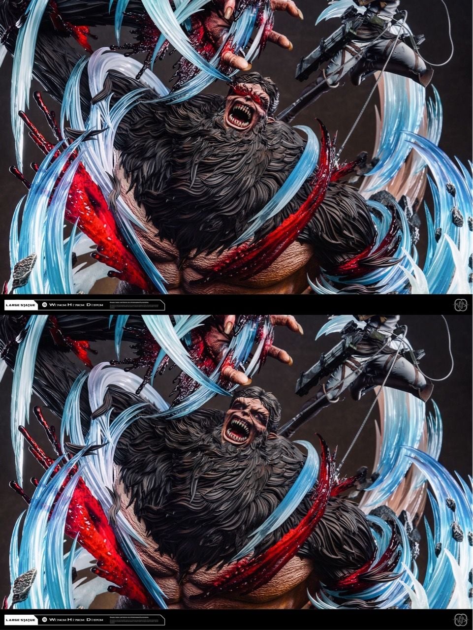 Levi vs Zeke - Attack On Titan - Hertz Studio resin statue Hertz studio anime figure