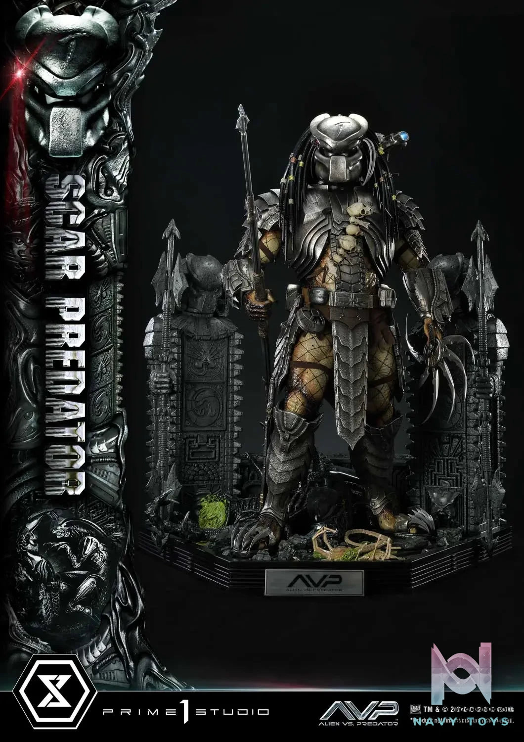 Prime 1 Studio Museum Masterline Alien vs. Predator Scar Predator MMPR-04 MMPR-04DX MMPR-04DXS