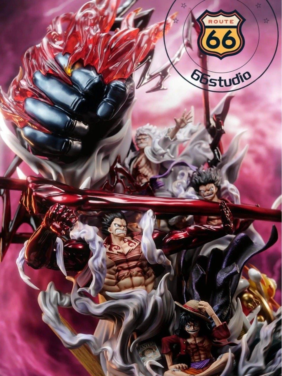 Luffy All Gears - One Piece - 66 Studio resin statue 66 Studio anime figure