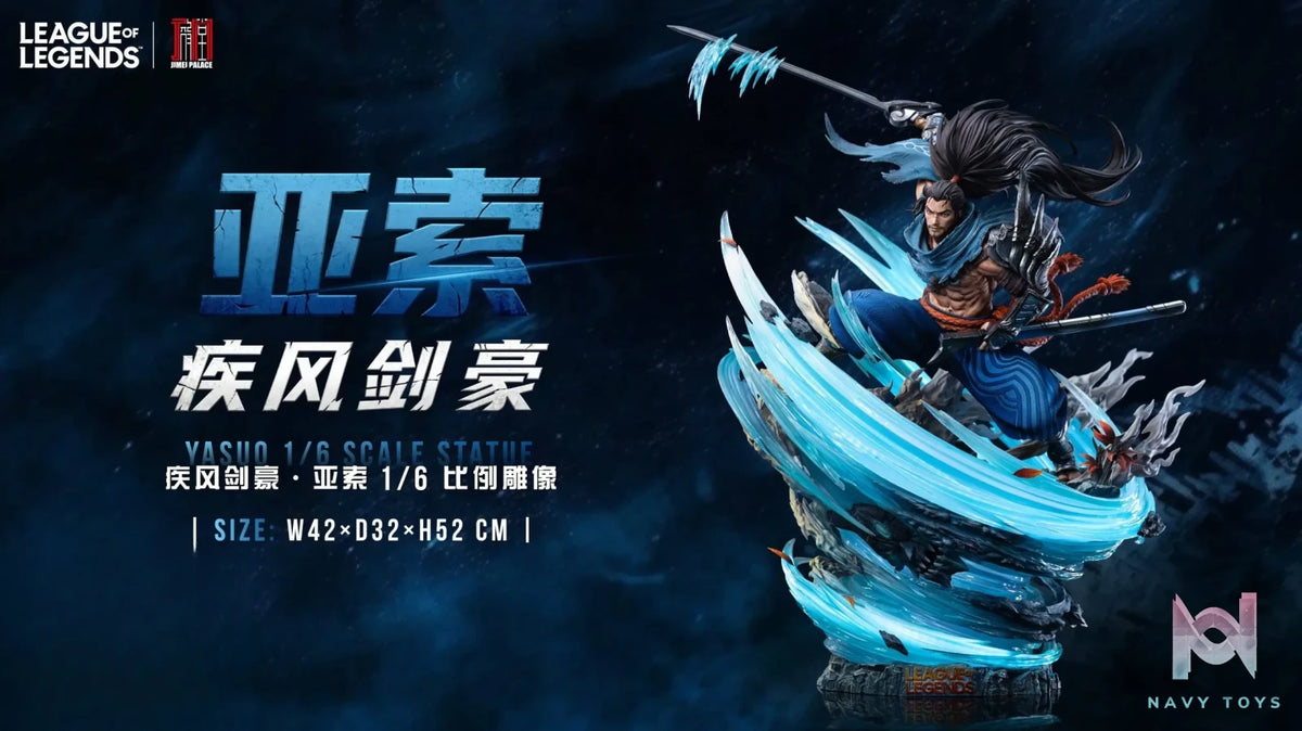 JIMEI PALACE Studio – League of Legends Yasuo The Unforgiven Scale Statue (Licensed)