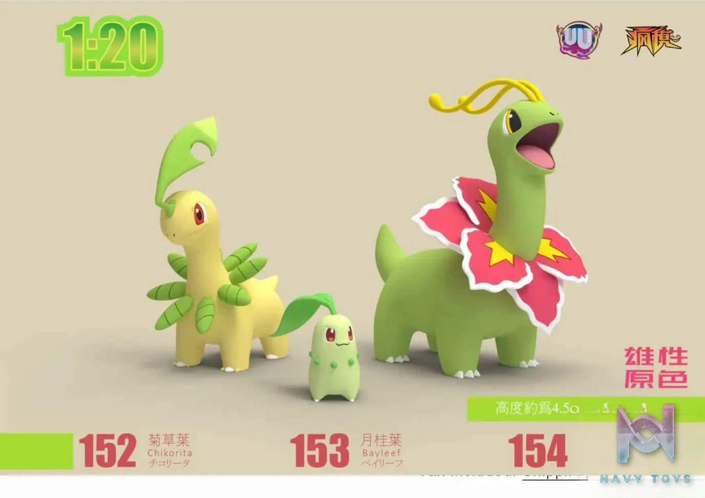 UU Studio – Pokémon Meganium Evolution Group