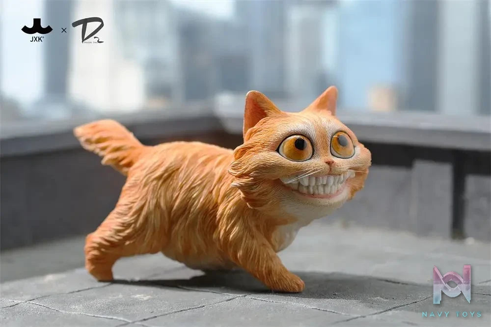 DOUBLE TWO & JXK – Original Urban Legends-Grinning Cat Figurine (Licensed)