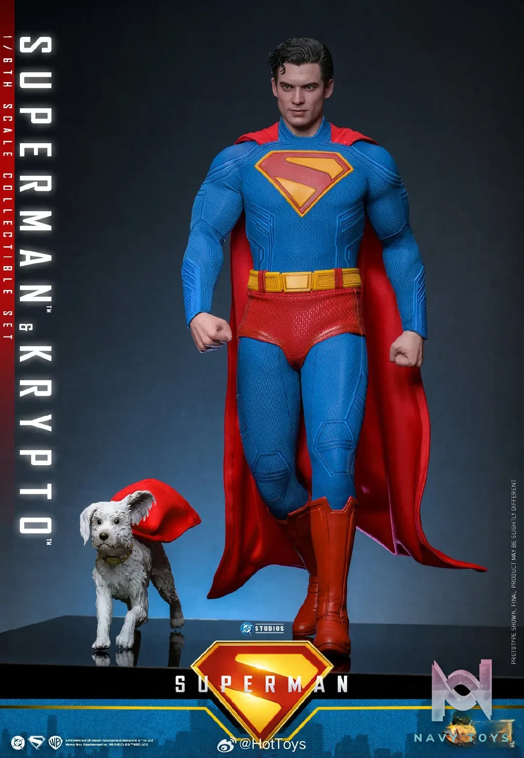 Hottoys – Superman & Krypto 1/6th scale Collectible Set MMS812 (Licensed)