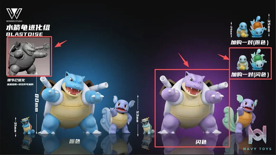 Wonder Studio – Blastoise Evolutionary Set Pokémon