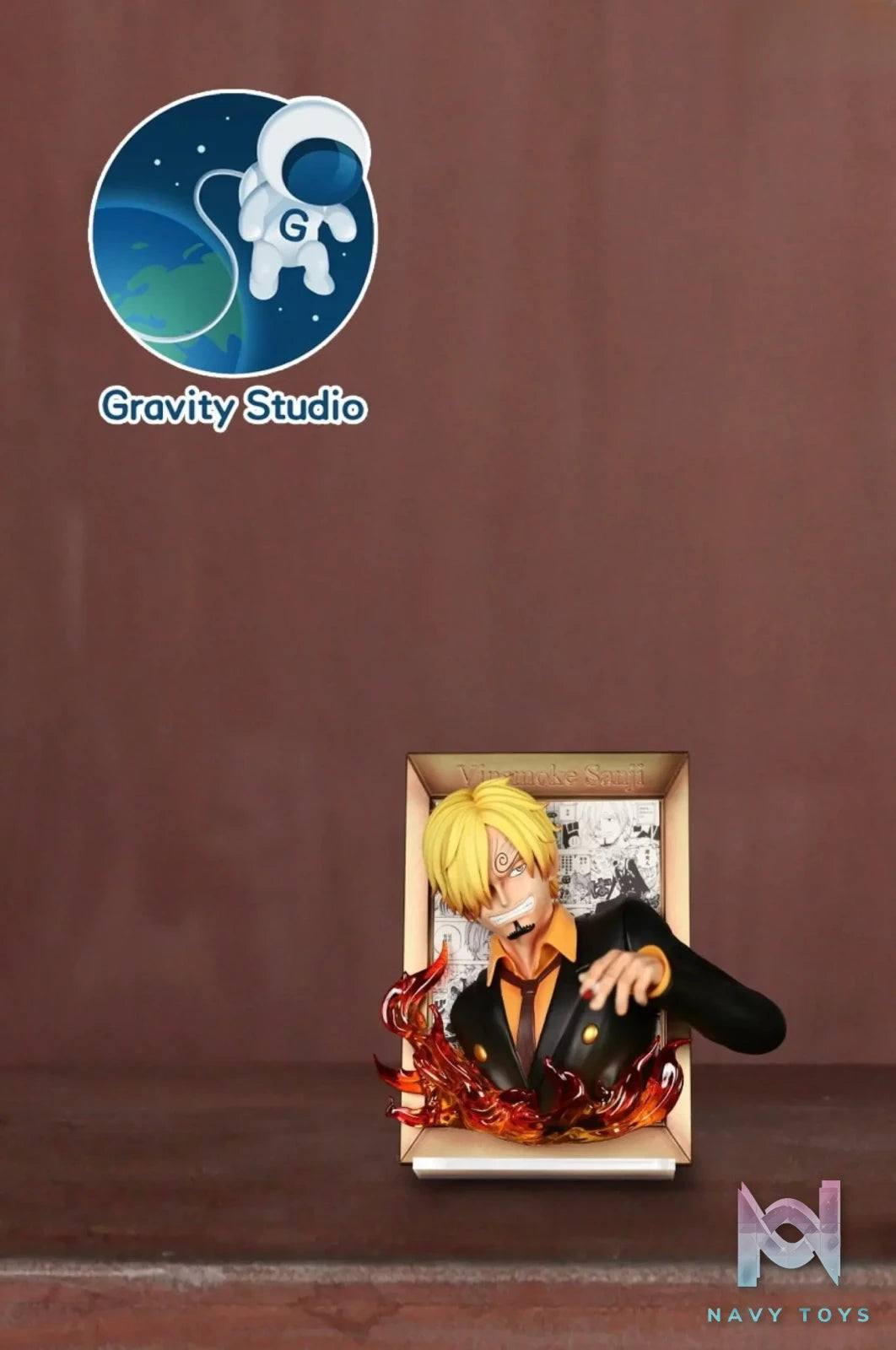 Gravity Studio – One Piece Sanji Robin Brook 3D Photo Frame