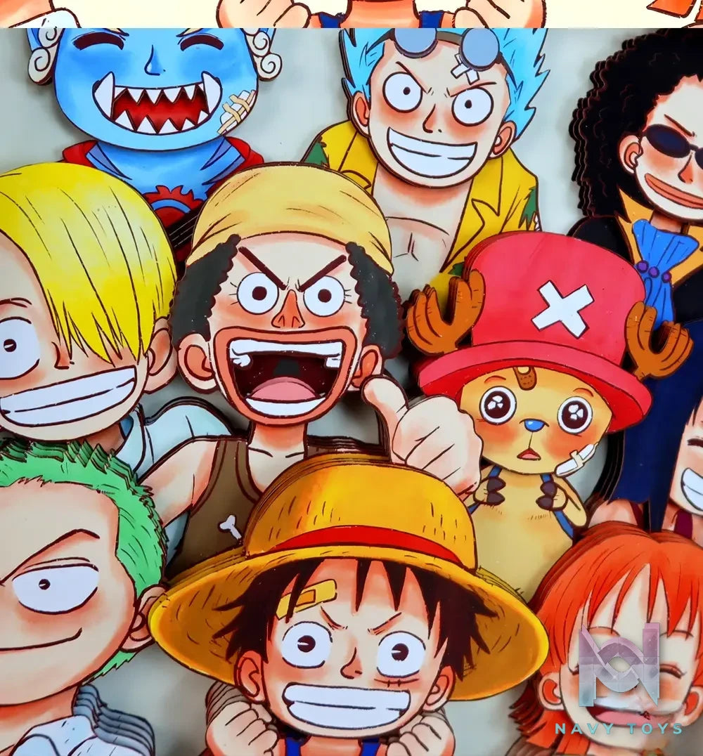 KALA HOME Studio – One Piece Multiple Characters #11 3D Decorative Painting One Piece