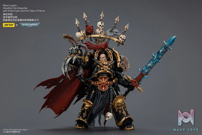 JOYTOY – 1/18 Black Legion Abaddon the Despoiler with Drach’nyen and the Talon of Horus JT02922 (Licensed)