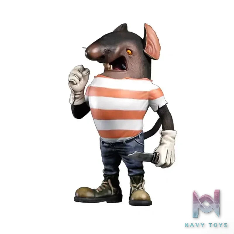 Manas SUM – Original Black Cat Police Chief Yellow-faced White Cat Squad Leader & mouse that eats cats (Licensed)