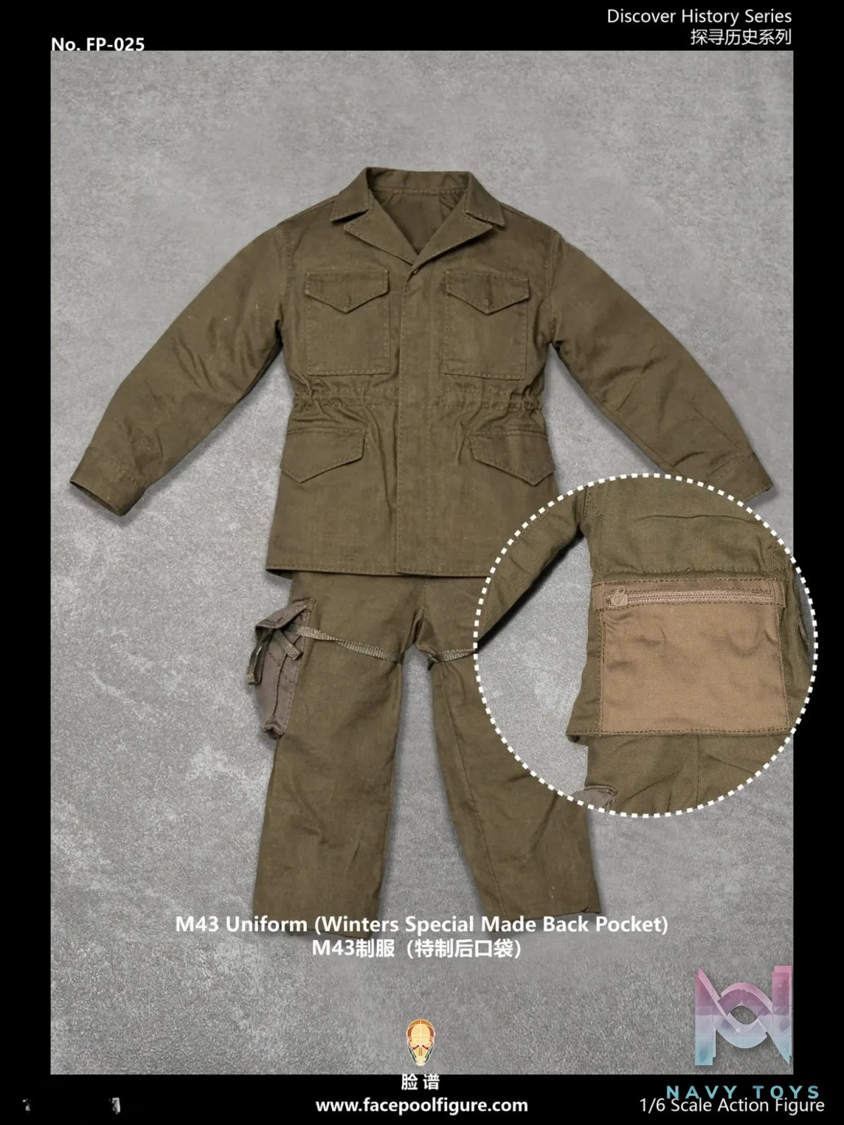 Facepoolfigure – Captain Winters “Easy” Company, 2nd Battalion, 506th Division 1/6 Action Figure FP025 (Licensed)