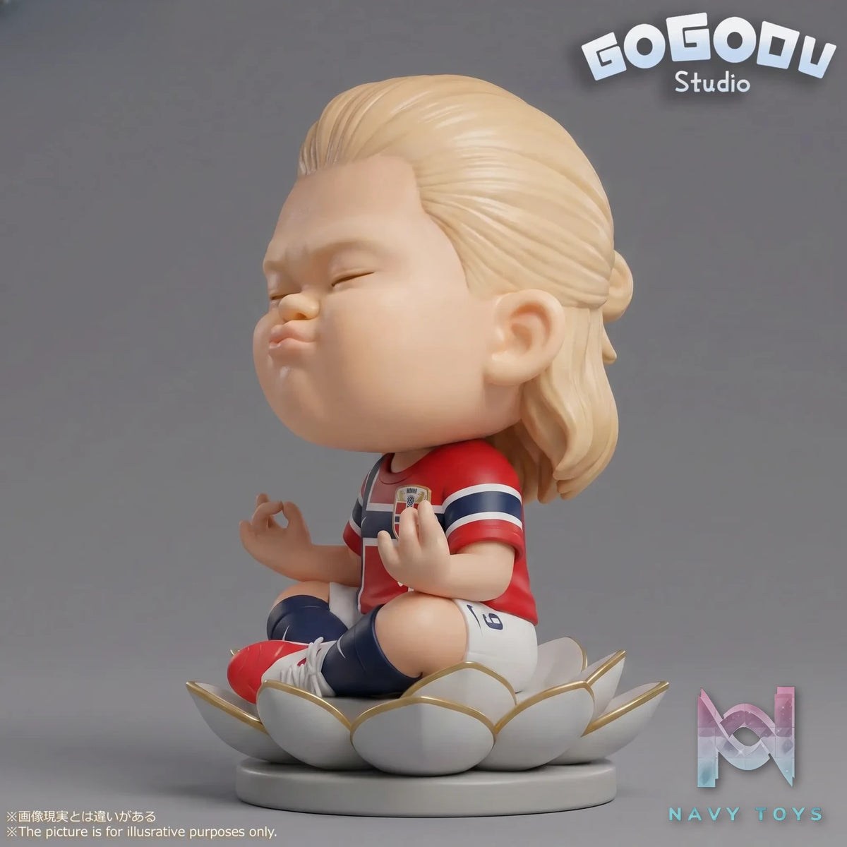 GOGODU Studio – Haaland Meditating Designer Figure Football