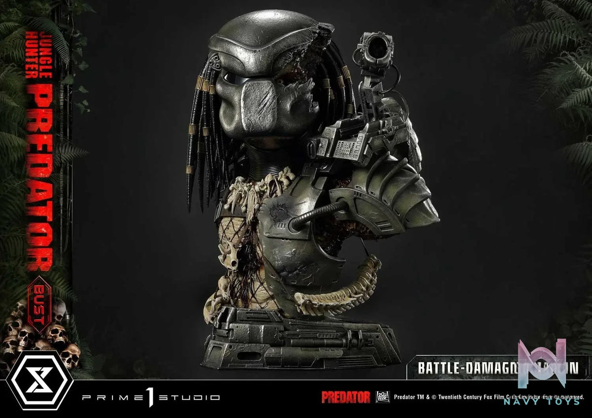 Prime 1 Studio – Premium Bust Predator (Film) Jungle Hunter Predator Battle-Damaged PBPR-03 (Licensed)