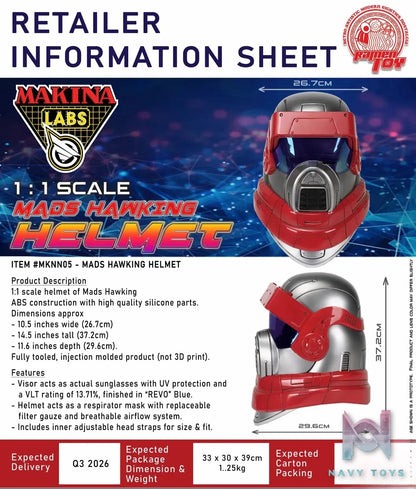 Ramen Toy – 1/1 MKNN05-MADS HAWKING HELMET MKNN05 (Licensed)