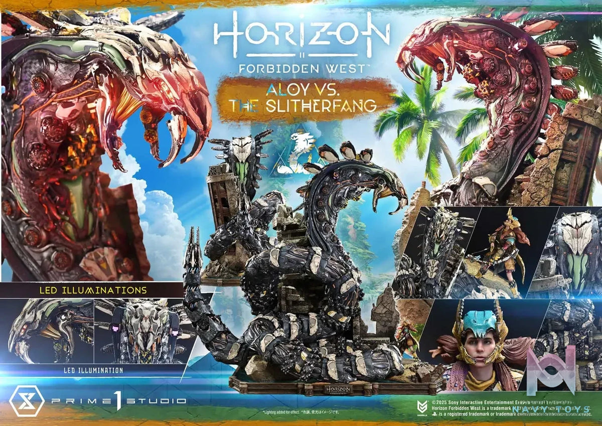 Prime 1 Studio – Ultimate Diorama Masterline Horizon Forbidden West Aloy vs. The Slitherfang UDMHFW-01 UDMHFW-01S (Licensed)