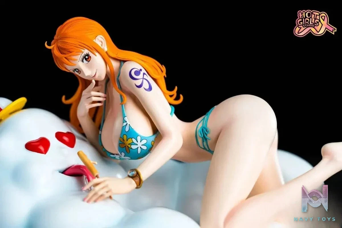 Hot Girls Studio - One Piece Pool Party 2 Little Thief Cat Nami resin statue Navy Toys anime figure