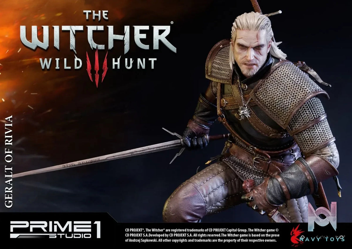 Prime 1 Studio – Premium Masterline The Witcher 3: Wild Hunt Geralt of Rivia PMW3-01 PMW3-01EX (Licensed)