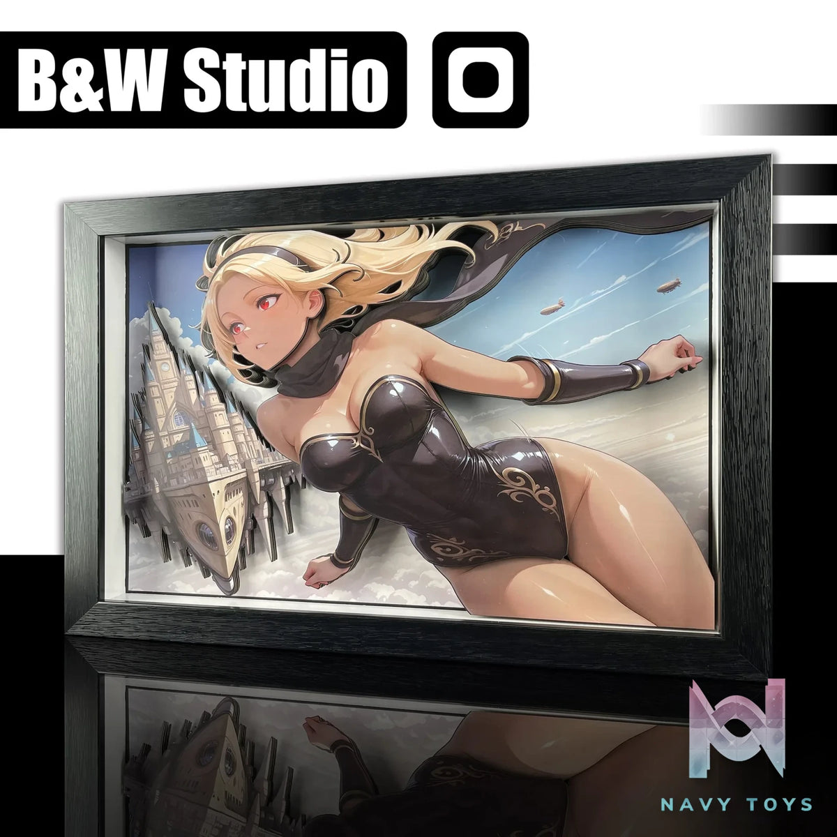 B&W Studio – Gravity Rush Kat 3D Art Panel