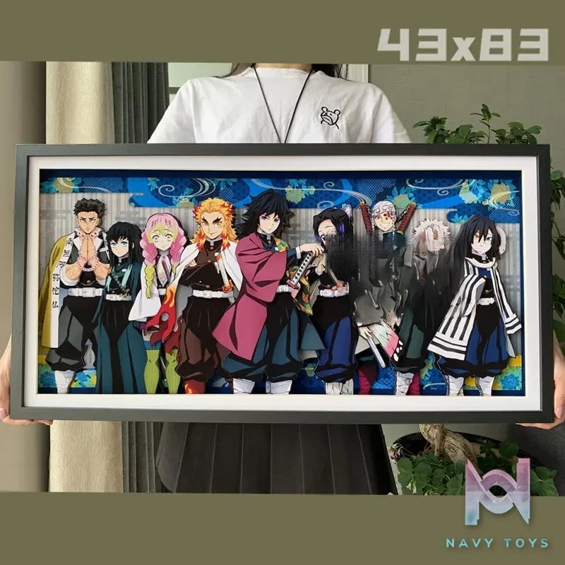 KALA HOME Studio – Demon Slayer Multiple Characters #01 3D Decorative Painting Demon Slayer