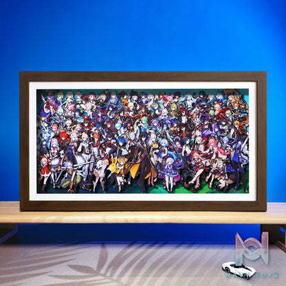 Yu Zhi Jiang Studio – Genshin Impact Multiple Characters 3D Decorative Painting Genshin Impact