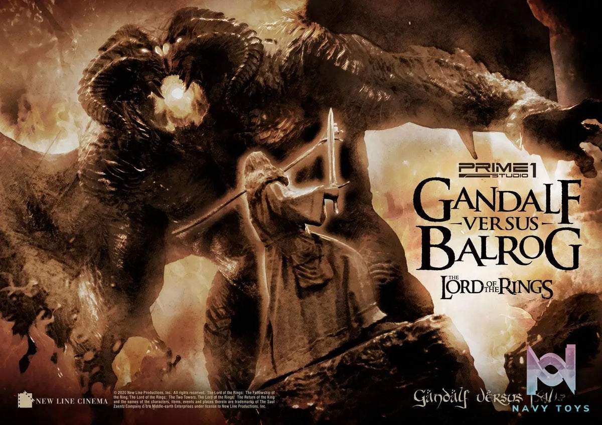 Prime 1 Studio – Premium Masterline The Lord of the Rings (Film) Gandalf Versus Balrog PMLOTR-02 PMLOTR-02EX (Licensed)