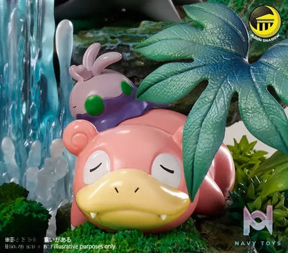 MoonShadow Studio – Nature Series Slowpoke Family Pokémon
