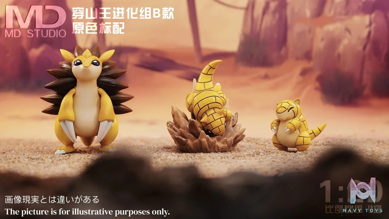 MD Studio – Pokemon Sandslash Evolutionary Group B