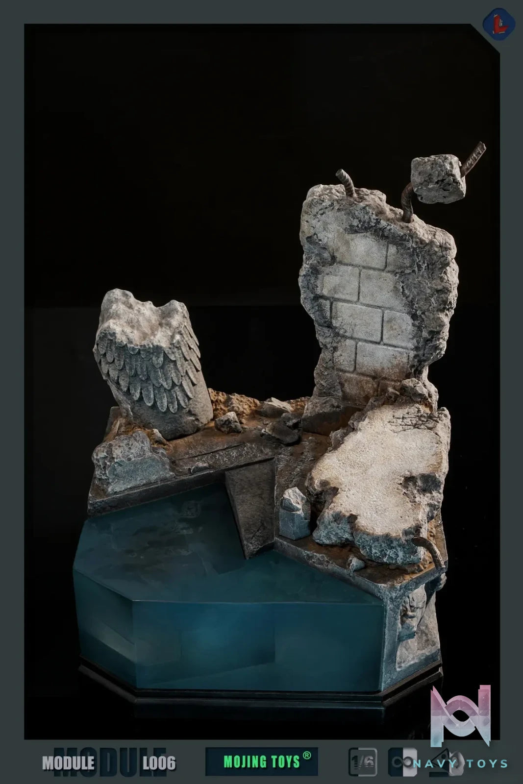 MOjingToys – DC Module series – L006 1/6 BVS Kryptonite Ruins DIORAMA BASE (Licensed)
