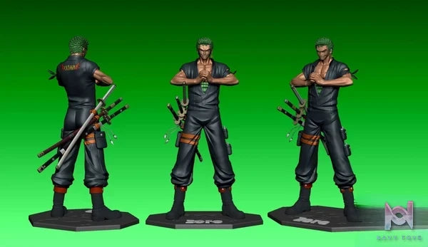 JW Studio - Straw Hat Pirates 3 Roronoa Zoro One Piece resin statue Navy Toys anime figure